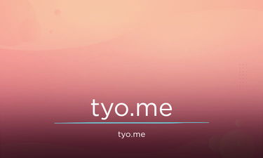 Tyo.Me - Creative brandable domain for sale