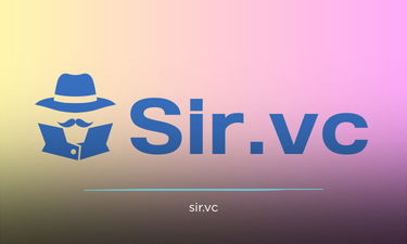 Sir.VC - Creative brandable domain for sale