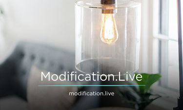 Modification.Live - Creative brandable domain for sale