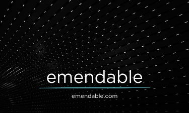 Emendable.com - Creative brandable domain for sale
