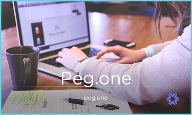 PEG.one - Creative brandable domain for sale