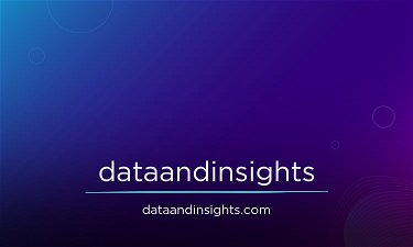 DataAndInsights.com - Creative brandable domain for sale