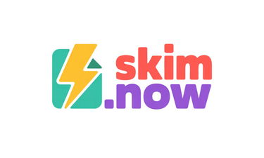 Skim.now - Creative brandable domain for sale