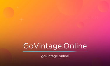 GoVintage.Online - Creative brandable domain for sale