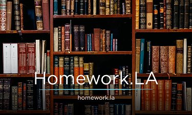 Homework.LA - Creative brandable domain for sale