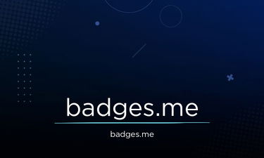 Badges.Me - Creative brandable domain for sale