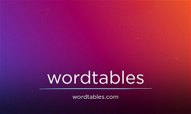 WordTables.com - Creative brandable domain for sale