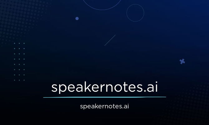 SpeakerNotes.ai