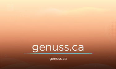 Genuss.ca - Creative brandable domain for sale