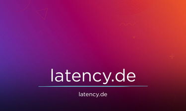 Latency.de - Creative brandable domain for sale