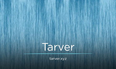 Tarver.xyz - Creative brandable domain for sale