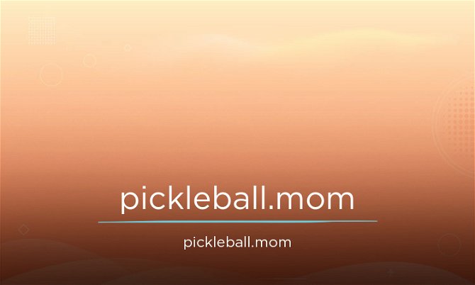 Pickleball.mom