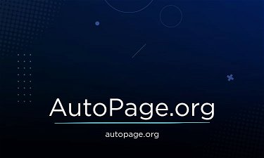 AutoPage.org - Creative brandable domain for sale