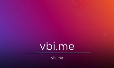 Vbi.Me - Creative brandable domain for sale