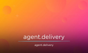 Agent.Delivery - Creative brandable domain for sale