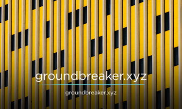 Groundbreaker.xyz - Creative brandable domain for sale