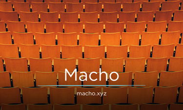 Macho.xyz - Creative brandable domain for sale