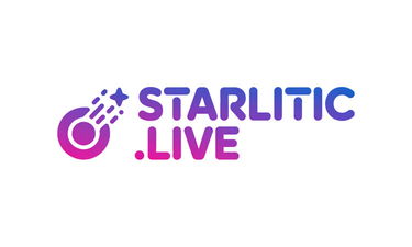 Starlitic.live - Creative brandable domain for sale