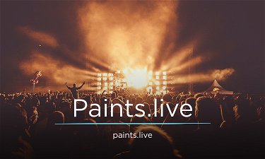 Paints.live - Creative brandable domain for sale