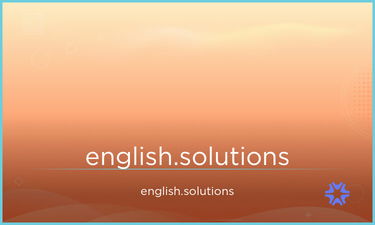 English.Solutions - Creative brandable domain for sale