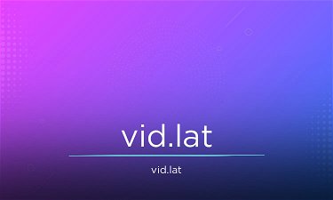 VID.lat - Creative brandable domain for sale