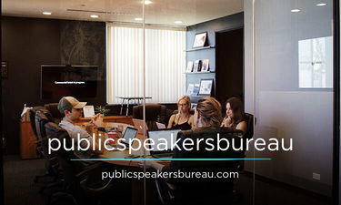 PublicSpeakersBureau.com - Creative brandable domain for sale