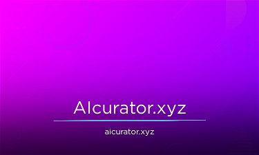 AIcurator.xyz - Creative brandable domain for sale