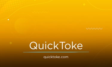 QuickToke.com - Creative brandable domain for sale