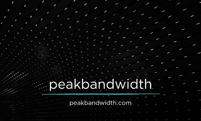 PeakBandwidth.com