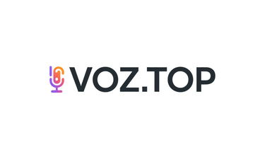 Voz.top - Creative brandable domain for sale
