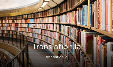 Translation.la - Creative brandable domain for sale