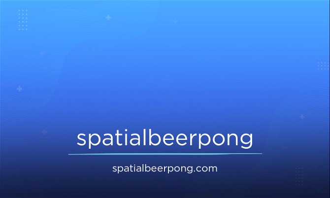 SpatialBeerpong.com