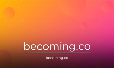 Becoming.co - Creative brandable domain for sale