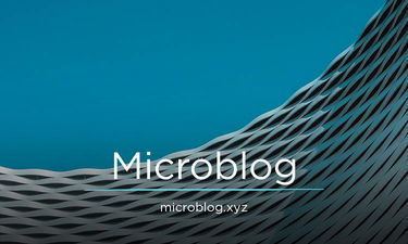 MicroBlog.xyz - Creative brandable domain for sale