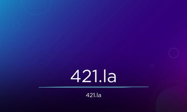 421.LA - Creative brandable domain for sale