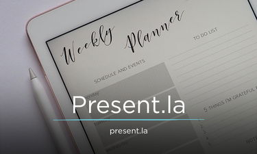 Present.la - Creative brandable domain for sale