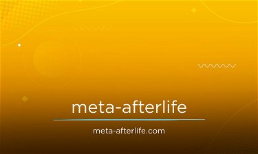 Meta-Afterlife.com - Creative brandable domain for sale