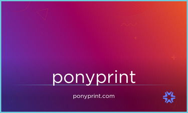 PonyPrint.com - Creative brandable domain for sale