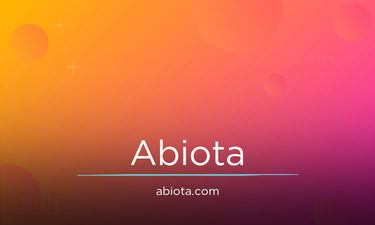 Abiota.com - Creative brandable domain for sale