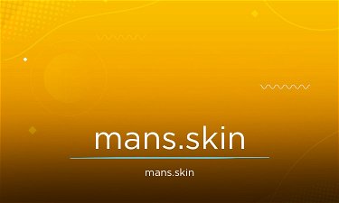 Mans.skin - Creative brandable domain for sale
