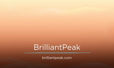 BrilliantPeak.com - Creative brandable domain for sale
