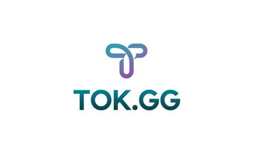 Tok.gg - Creative brandable domain for sale