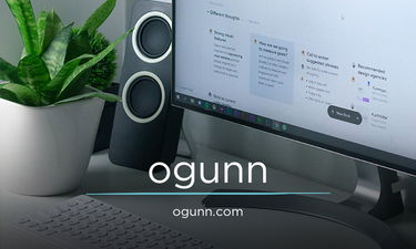 Ogunn.com - Creative brandable domain for sale