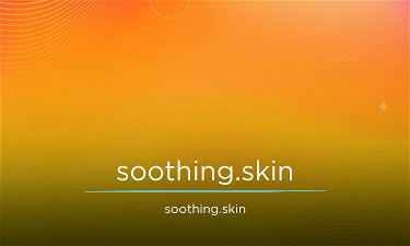 Soothing.skin - Creative brandable domain for sale