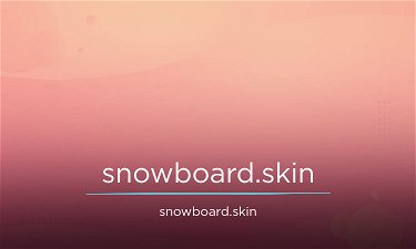Snowboard.skin - Creative brandable domain for sale