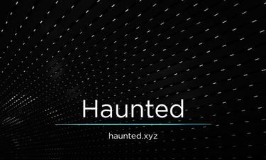 Haunted.xyz - Creative brandable domain for sale