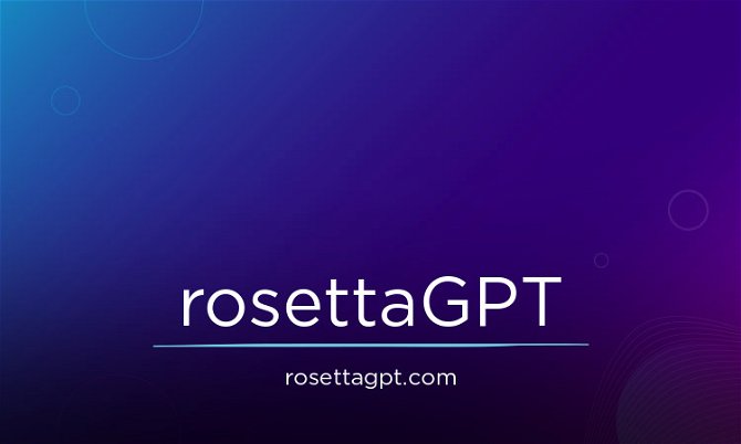 RosettaGPT.com