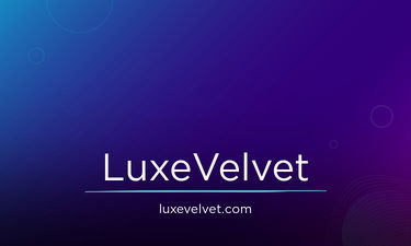 LuxeVelvet.com - Creative brandable domain for sale