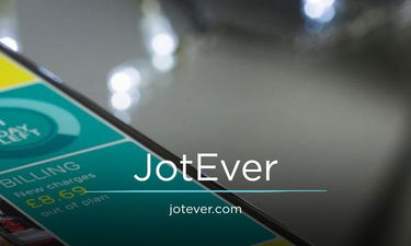 JotEver.com - Creative brandable domain for sale