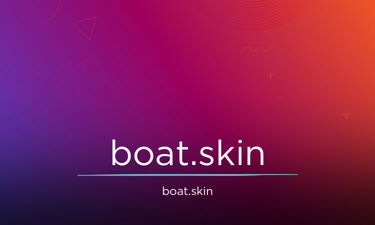 Boat.skin - Creative brandable domain for sale